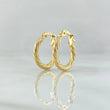 Mary Hoop Earrings 1.05gr / 1/2 in / 18K Gold ©