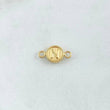 Charm Letter N 0.45gr / 1.5cm / Yellow Gold Edged Circle 18K