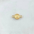 Charm Letter M 0.45gr / 1.5cm / Yellow Gold Edged Circle 18K
