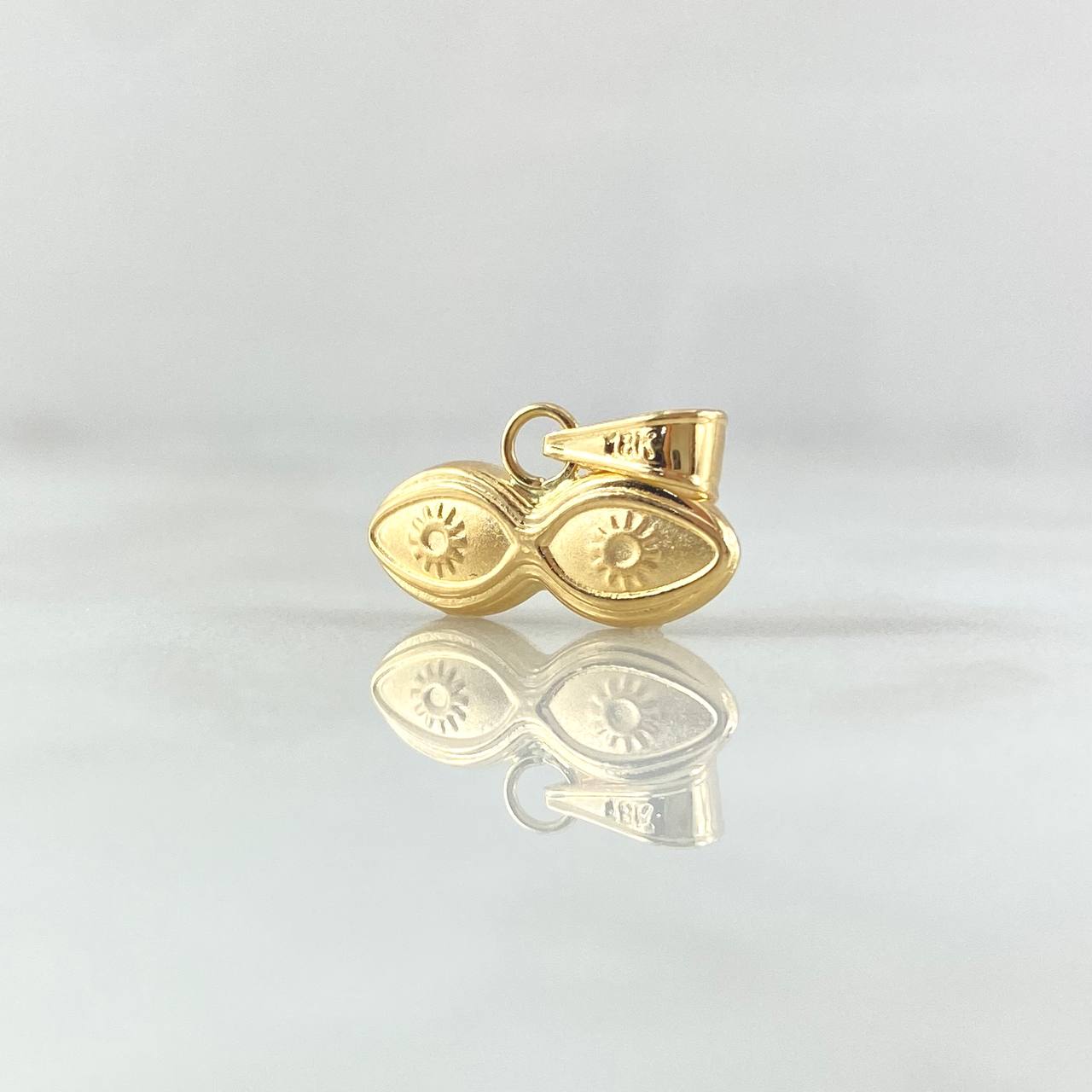Dije Ojos De Santa Lucia 0.6gr / 1.5cm / Oro Amarillo 18K