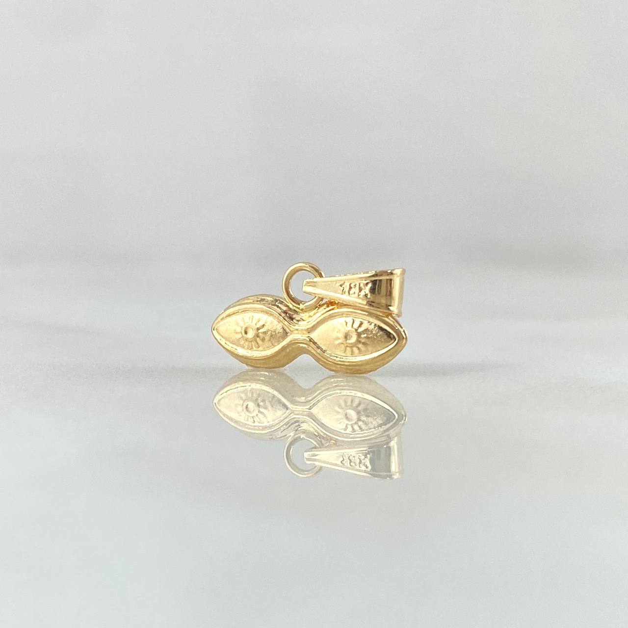 Pendant Santa Lucia Eyes 0.35gr / 1cm / 18K Yellow Gold ©