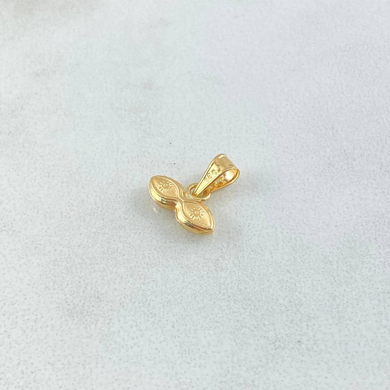 Pendant Santa Lucia Eyes 0.3gr / 1cm / 18K Yellow Gold