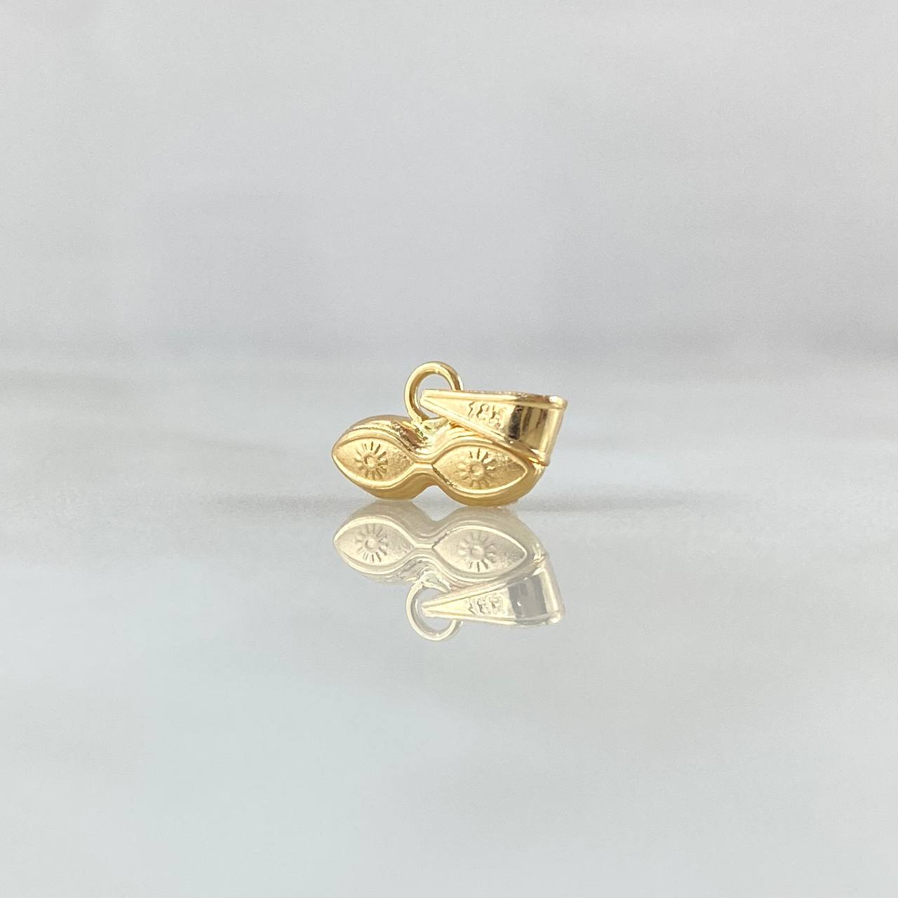 Pendant Santa Lucia Eyes 0.3gr / 1cm / 18K Yellow Gold