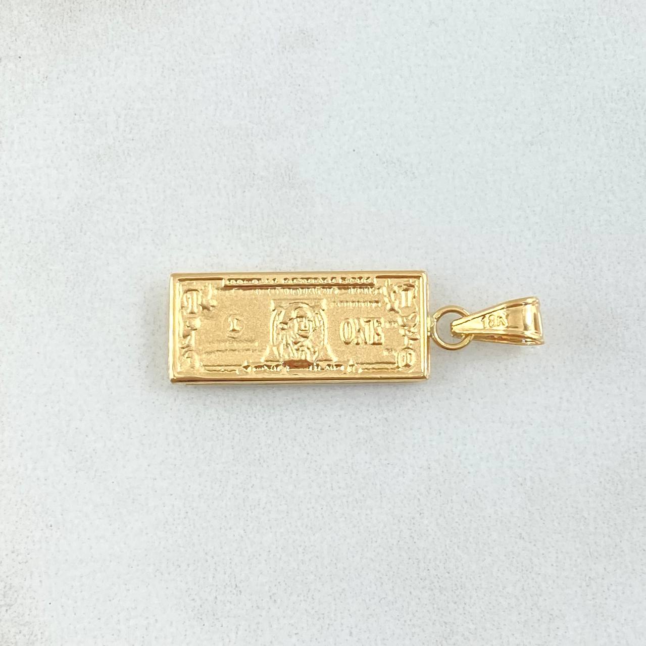 Pendant Dollar 1.4gr / 3cm / Yellow Gold 18K