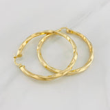 Hoop Earrings Mai 5.6g / 2 in Yellow Gold 18K