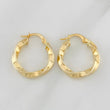 Hoop Earrings Asby 2g / 1 in Yellow Gold 18K