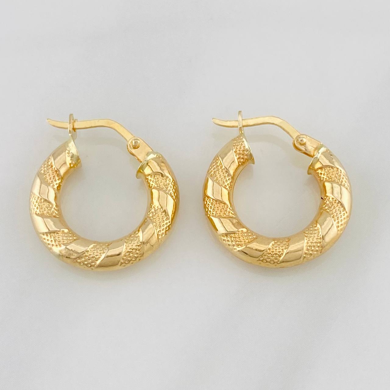 Hoop Earrings Noel 2g / 3/4 in Yellow Gold 18K