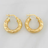 Hoop Earrings Noel 2g / 3/4 in Yellow Gold 18K