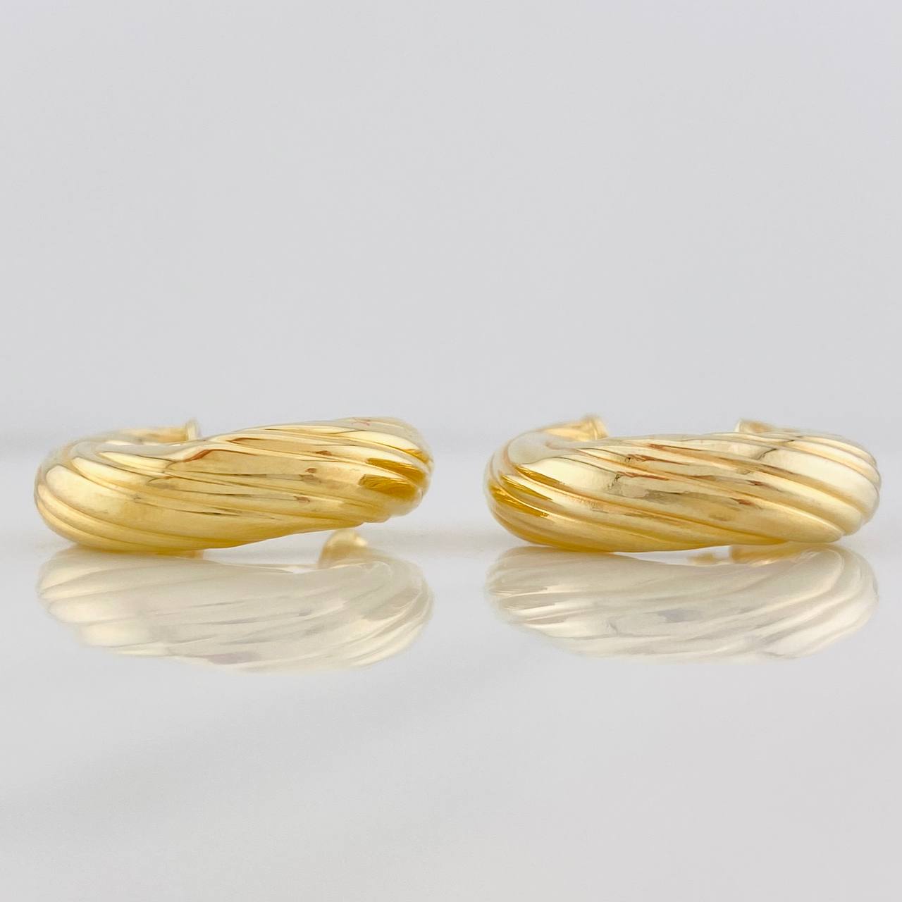 Hoop Earrings Rudi 3.9g / 1 in Yellow Gold 18K