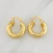 Hoop Earrings Rudi 3.9g / 1 in Yellow Gold 18K
