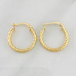 Hoop Earrings Mary 2g / 3/4 in Yellow Gold 18K