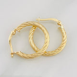 Hoop Earrings Mary 2g / 3/4 in Yellow Gold 18K
