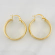 Hoop Earrings Winter 2.9g / 1 1/4 in 18K Yellow Gold