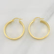 Hoop Earrings Screw 3.25g / 1 1/4 in 18K Yellow Gold