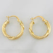 Hoop Earrings Hera 2.05g / 1 in Yellow Gold 18K