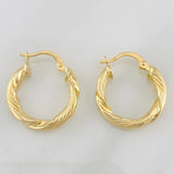 Hoop Earrings Hera 2.05g / 1 in Yellow Gold 18K
