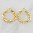 Hoop Earrings Demi 6.15g / 1 1/2 in 18K Yellow Gold