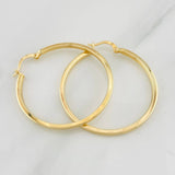 Hoop Earrings Miku 2.7g / 1 1/2 in 18K Yellow Gold