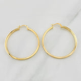 Hoop Earrings Miku 2.7g / 1 1/2 in 18K Yellow Gold