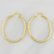 Hoop Earrings Lucero Oval 2g / 1 1/2 in Yellow Gold 18K