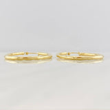 Hoop Earrings Lucero Oval 1.9g / 1 1/2 in 18K Yellow Gold