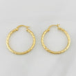 Hoop Earrings Kataleya 1.95g / 1 1/4 in 18K Yellow Gold