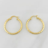 Hoop Earrings Kataleya 1.95g / 1 1/4 in 18K Yellow Gold