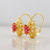 Stud Earrings Arete Margita 2.45g / in / 11.4mm Yellow Gold 18K