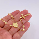 Rosary GC Miraculous Virgin 7.2g / 22 in / 4.1mm Yellow Gold 18K