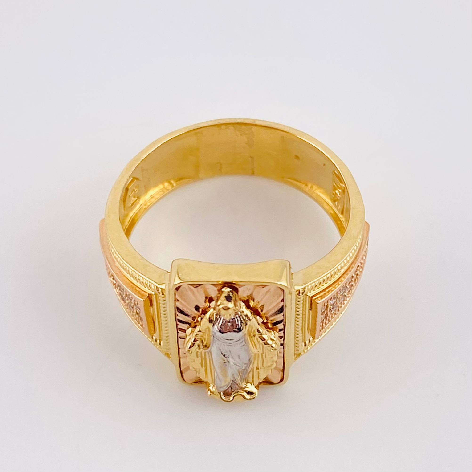 Miraculous Virgin Ring 7.8g / T9 Three Golds 18K