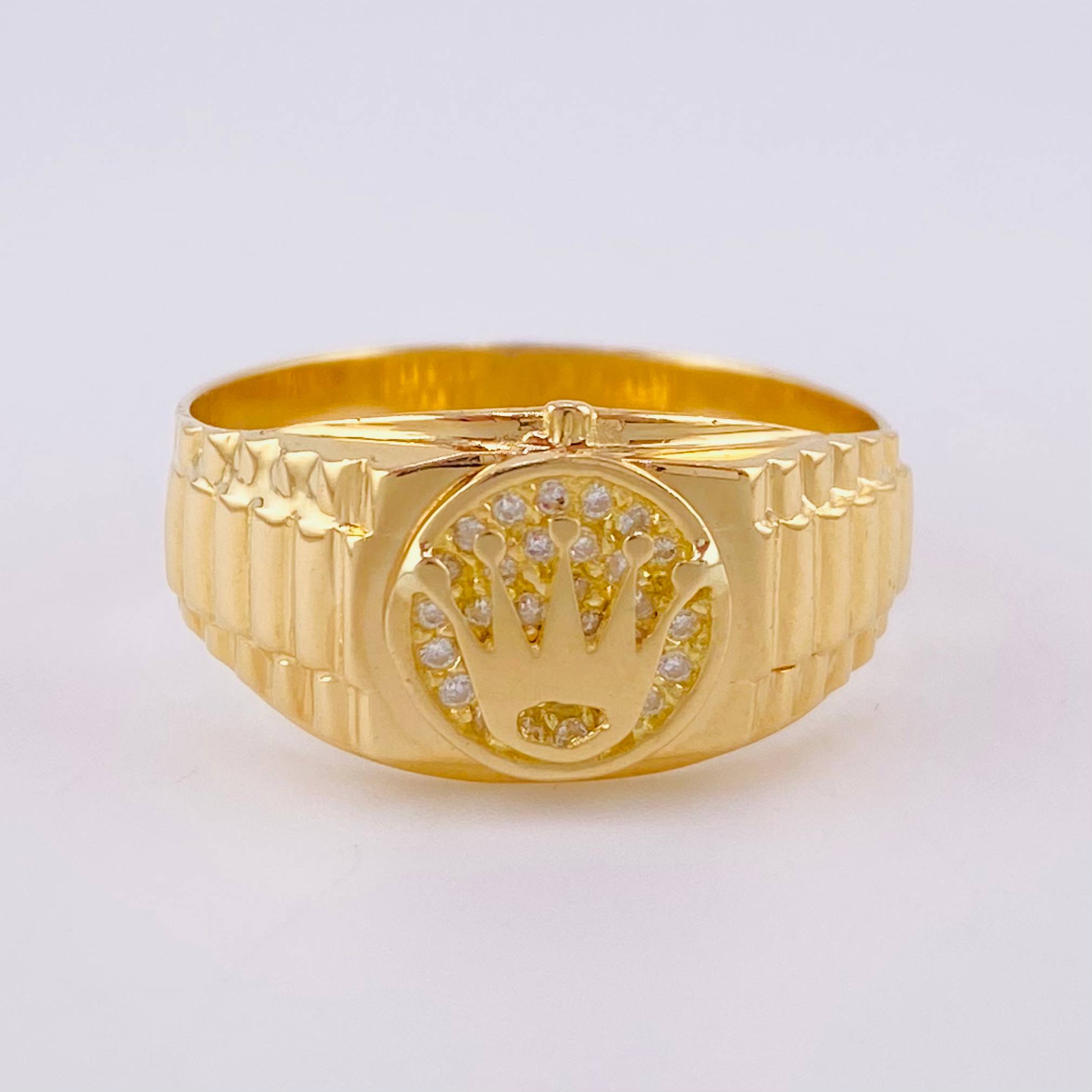 Anillo Correa Corona 4.1g / T9 1/4 Oro Amarillo 18K