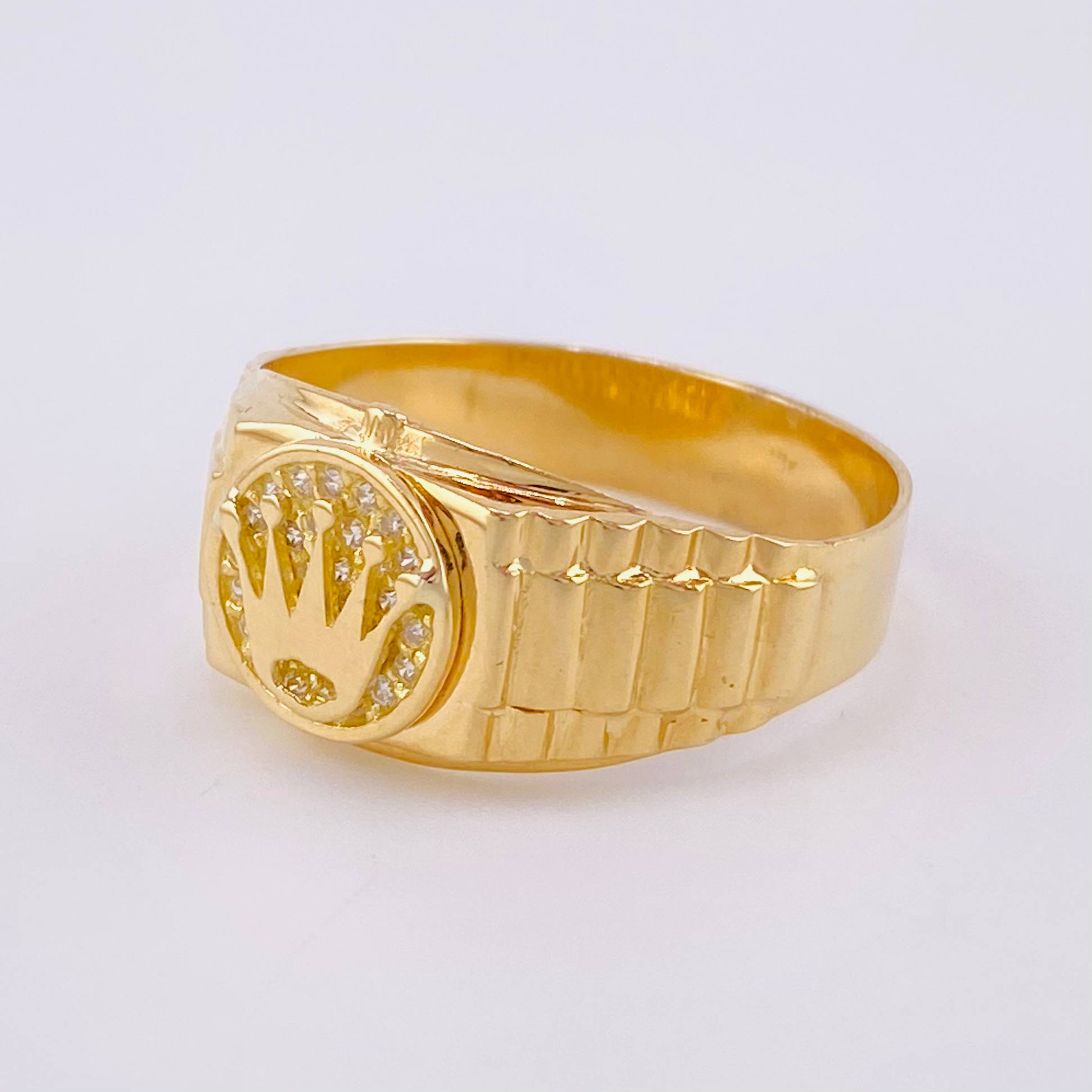 Anillo Correa Corona 4.1g / T9 1/4 Oro Amarillo 18K