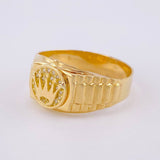 Anillo Correa Corona 4.1g / T6 3/4 Oro Amarillo 18K