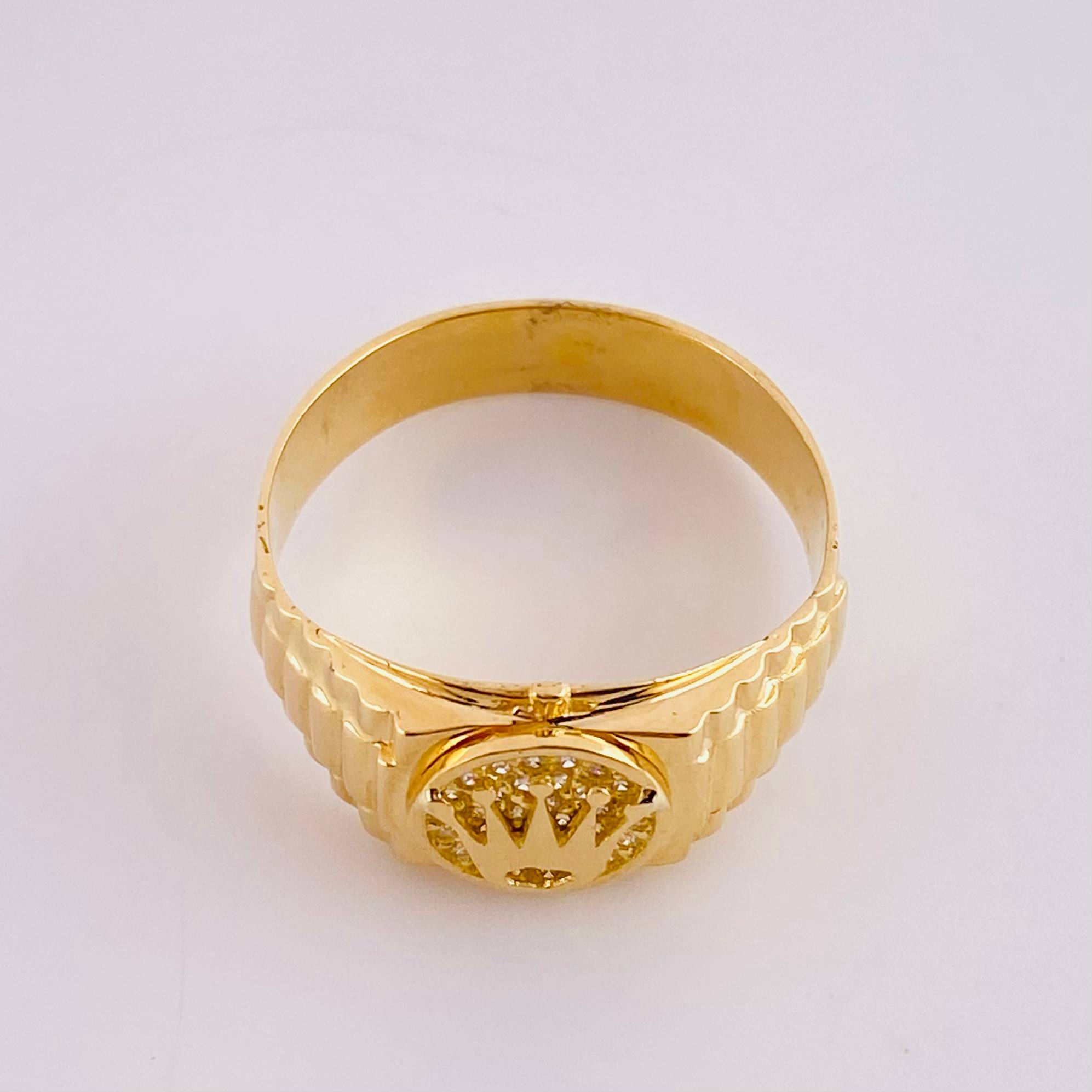 Anillo Correa Corona 4.1g / T9 1/4 Oro Amarillo 18K