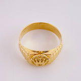 Ring Band Crown 4g / T8 1/4 Yellow Gold 18K