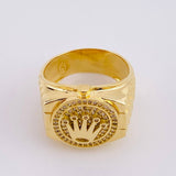 Crown Belt Ring 7.95g / T9 1/4 Yellow Gold 18K