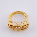 Anillo Trio Bolas de Fuego 8.8g / T8 1/2 Oro Amarillo 18K