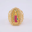 Virgin of Guadalupe Ring 5g / Size 5 1/2 Yellow Gold 18K