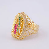 Anillo Virgen de Guadalupe 4.85g / T5 Oro Amarillo 18K