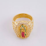 Virgin of Guadalupe Ring 5g / Size 5 1/2 Yellow Gold 18K