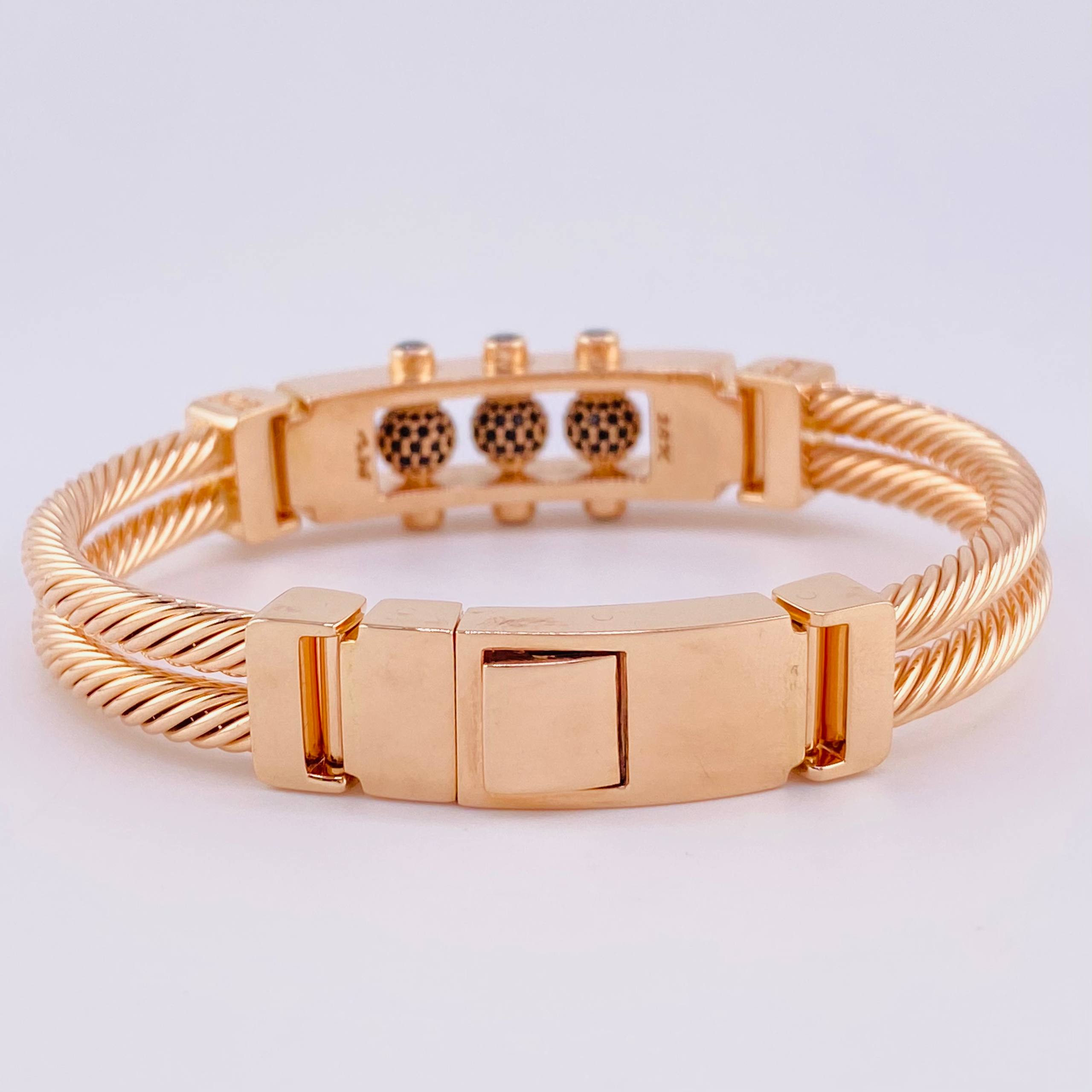 Beads Bracelet Fireball 80g / 7 1/2 in / 9.45mm Rose Gold 18K