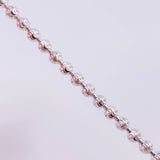 Pulso Militar Media Luna 10.8g / 8 in / 5mm Oro Blanco 18K
