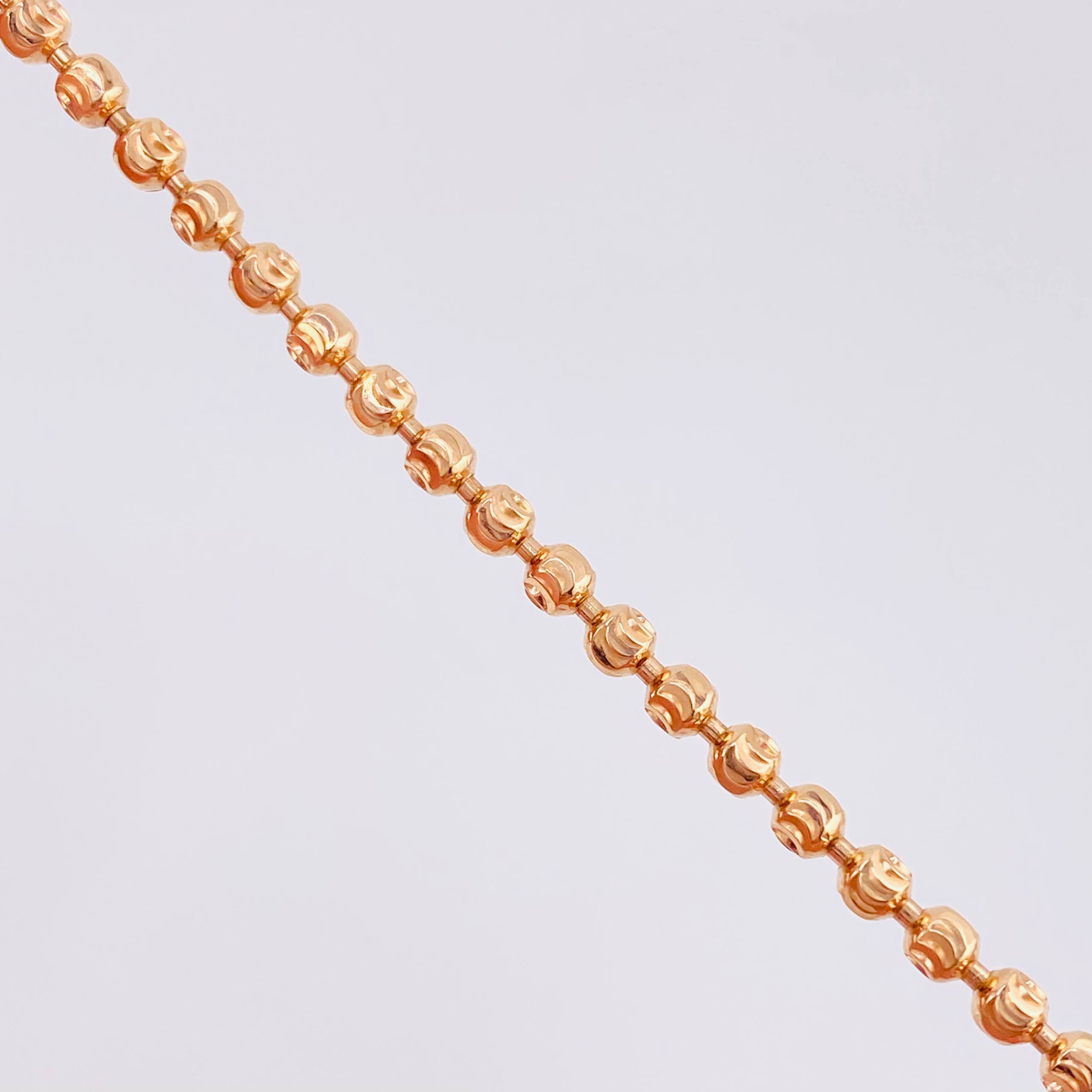 Pulso Militar Media Luna 6.55g / 7 1/2 in / 3mm Oro Rosa 18K
