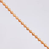 Pulso Militar Media Luna 6.4g / 7 3/4 in / 3mm Oro Rosa 18K