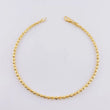 Tobillera Militar Media Luna 4.65g / 9 3/4 in / 2.4mm Oro Amarillo 18K