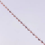Pulso Militar Media Luna 5.6g / 7 in / 3mm Oro Blanco 18K