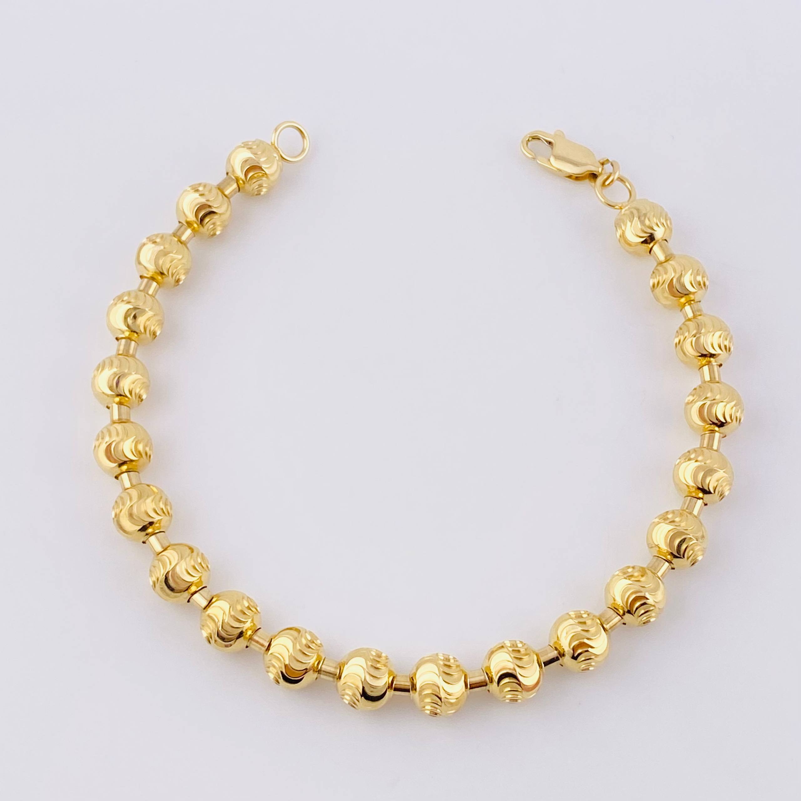 Bracelet Military Half Moon 16.65g / 8 in / 7mm Yellow Gold 18K