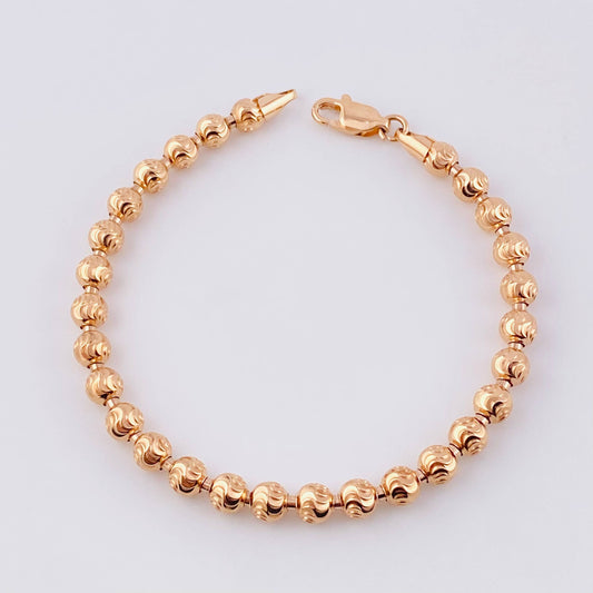 Pulso Militar Media Luna 10.55g / 8 in / 5mm Oro Rosa 18K