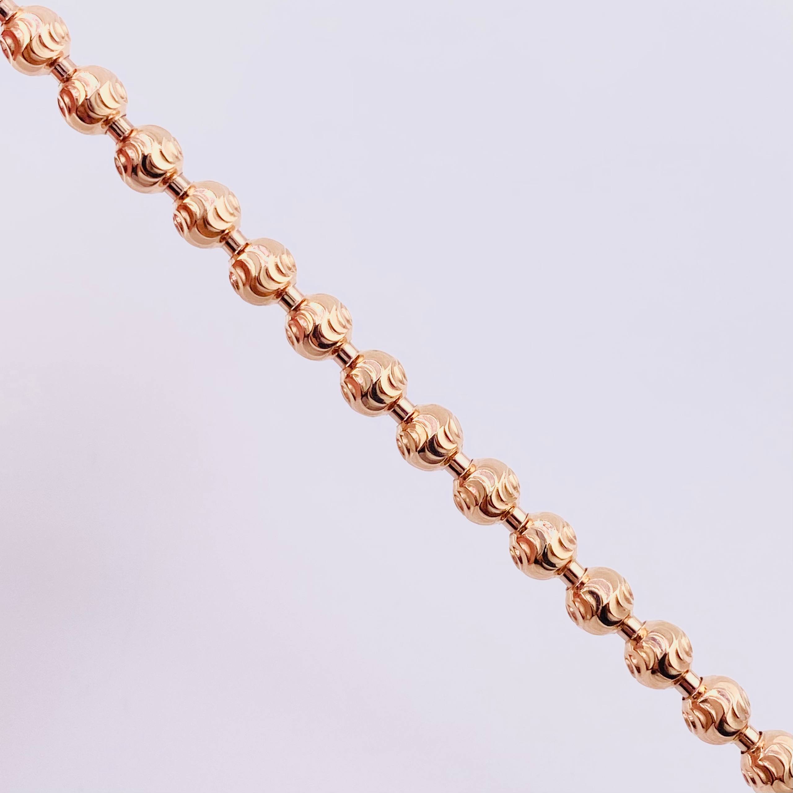 Pulso Militar Media Luna 10.55g / 8 in / 5mm Oro Rosa 18K