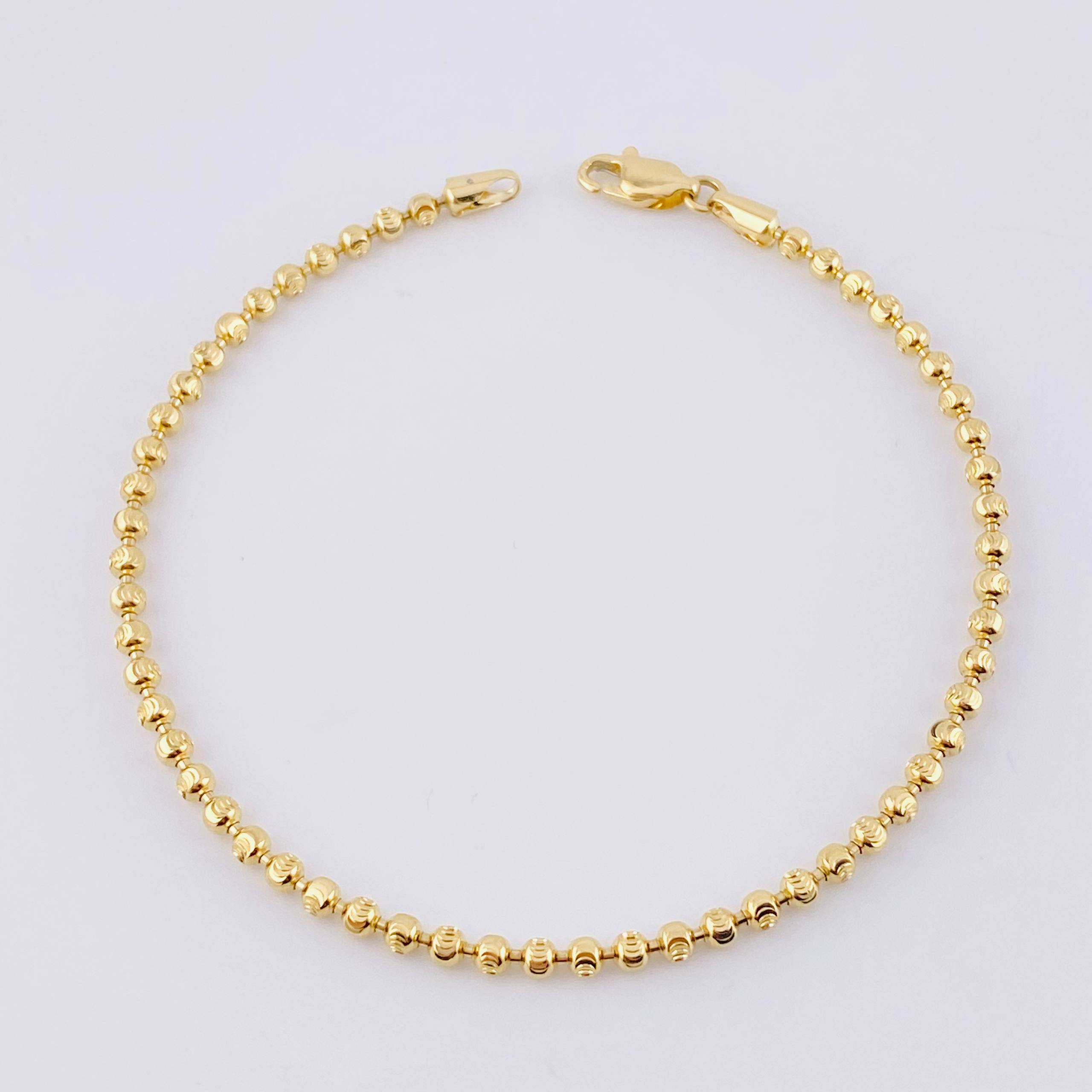 Pulso Militar Media Luna 6.05g / 7 3/4 in / 3mm Oro Amarillo 18K